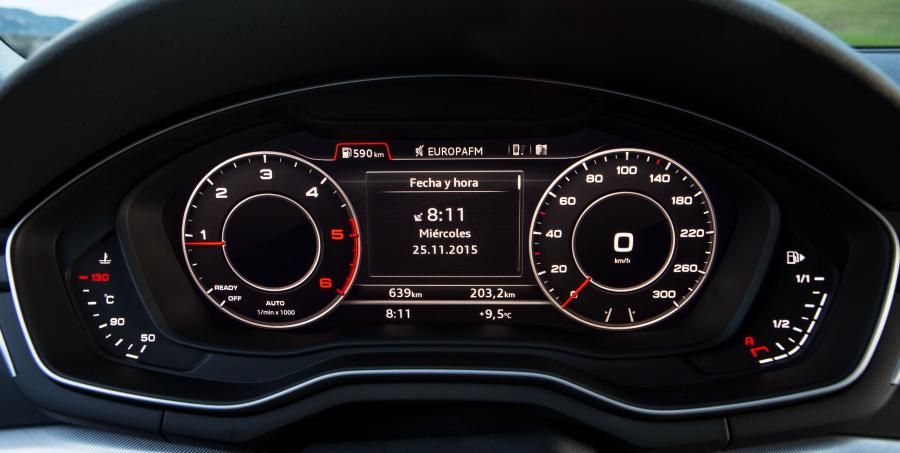 Панель приборов Audi A4 2.0 TFSI (B9) 2015 года  (WW) (фото 9 из 10)